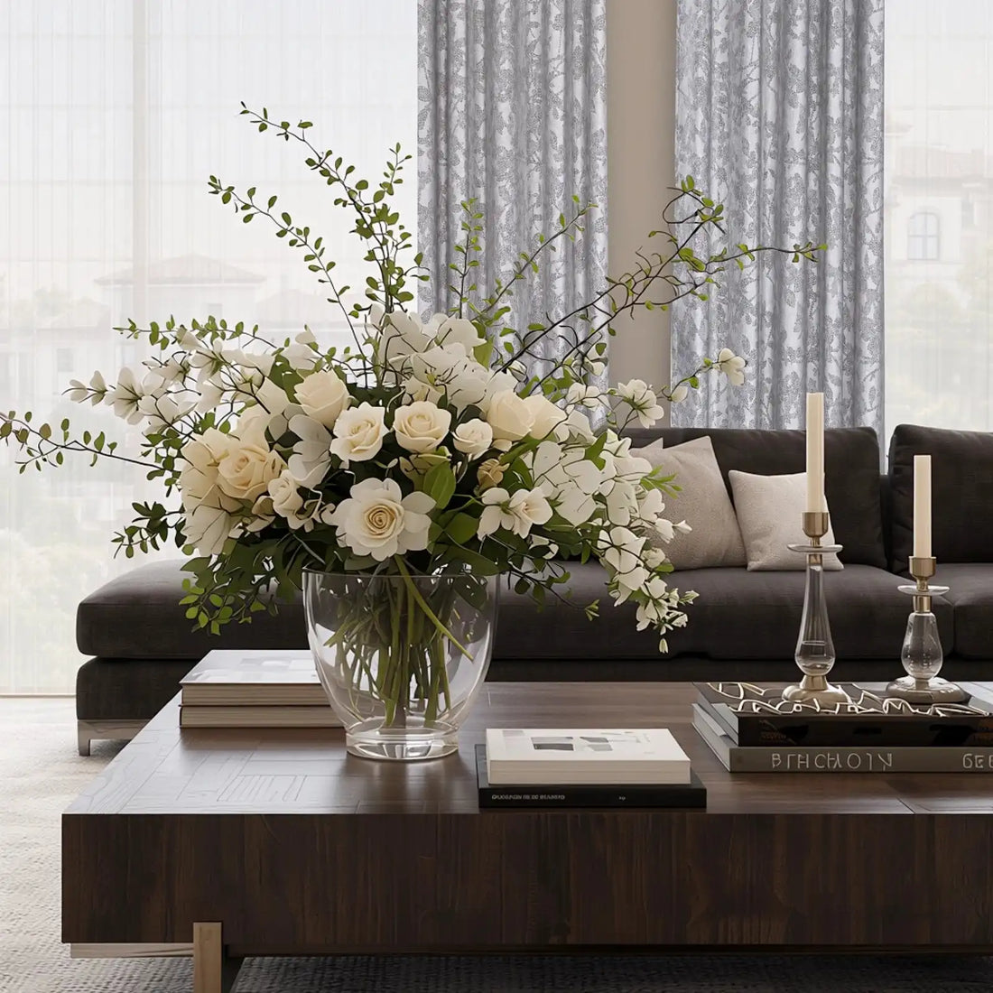 Winslow Floral Jacquard  Curtains