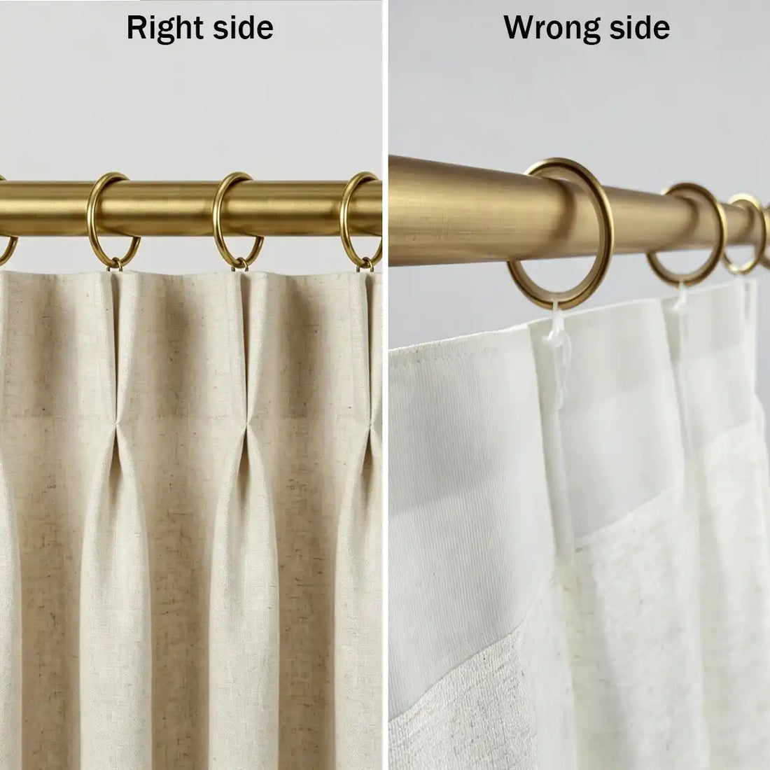 Multiple white plastic Zoe curtain hooks arranged on a gray background, demonstrating their size and design for window treatment accessories.