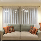 Blair Striped Semi Sheer Curtains