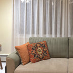 Blair Striped Semi Sheer Curtains