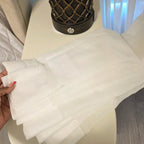 Fern Extra Long & Wide Cotton Semi Sheer Curtains Fabric Details