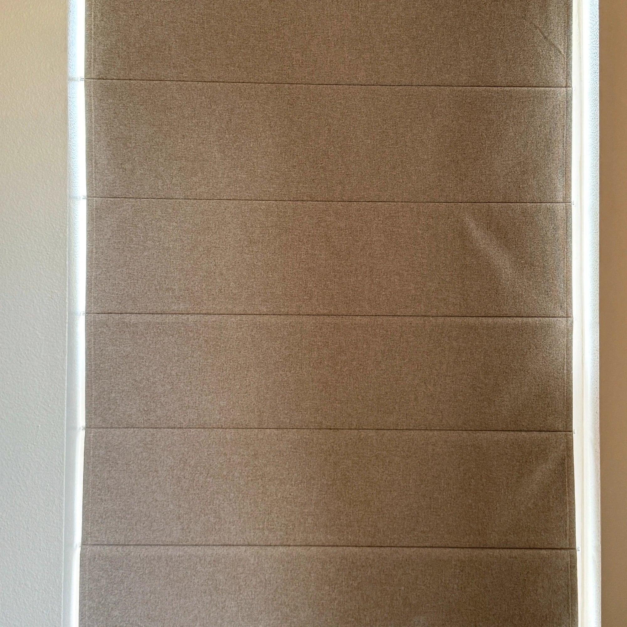 Orion Linen Look 100% Blackout Roman Shades