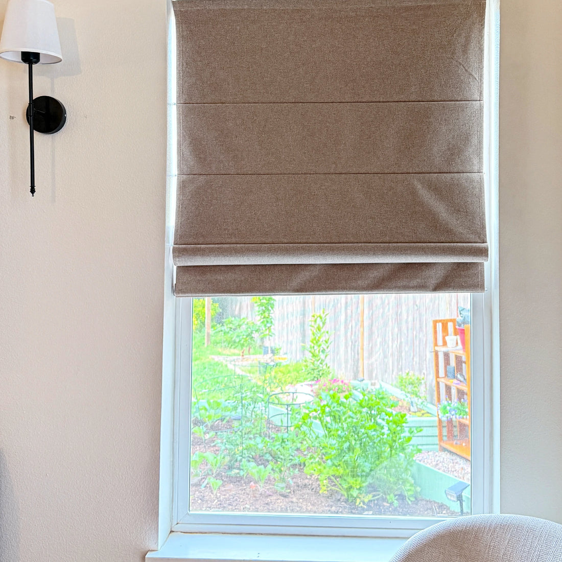 Orion Linen Look 100% Blackout Roman Shades