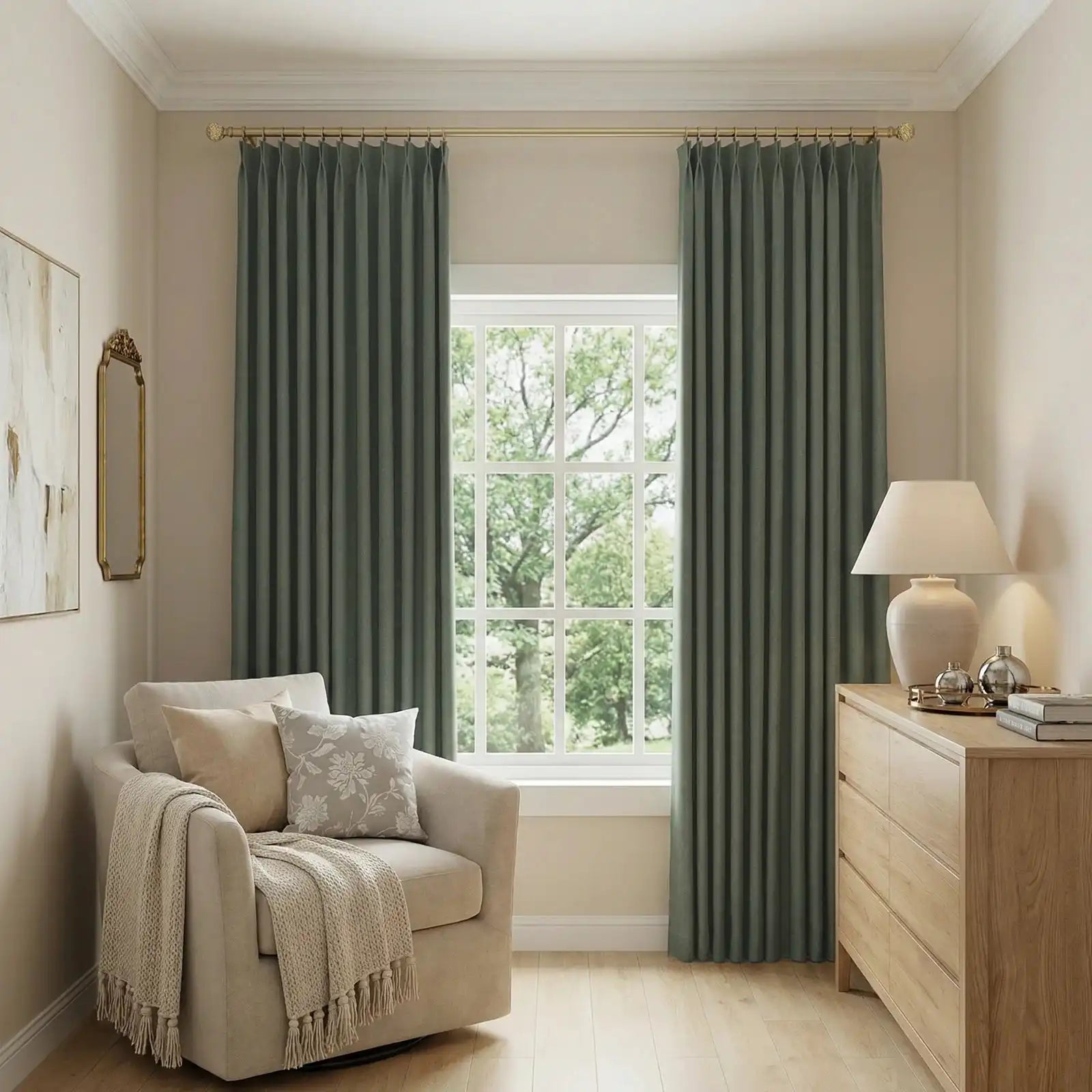 Henry Linen Cotton Look Curtains