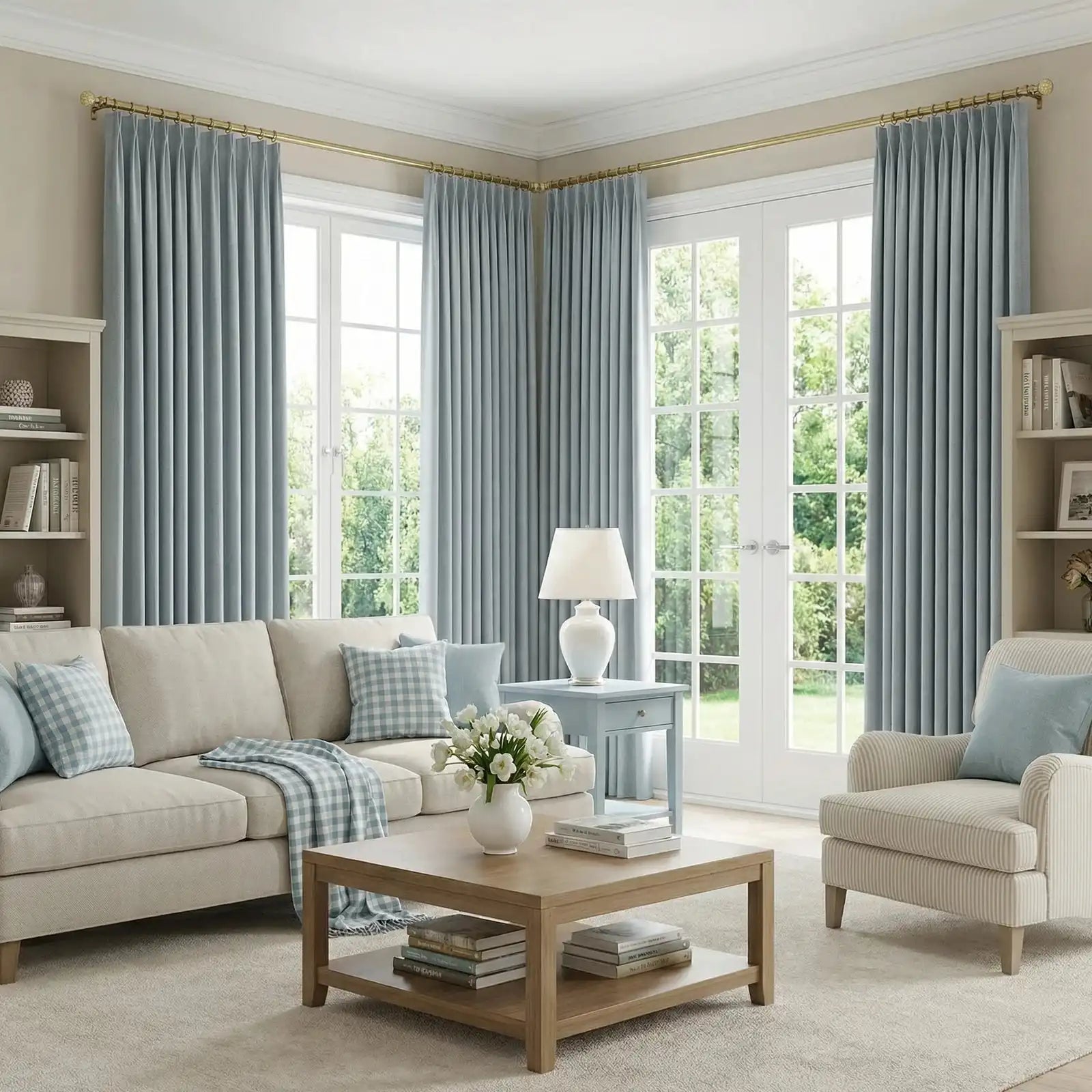 Henry Linen Cotton Look Curtains