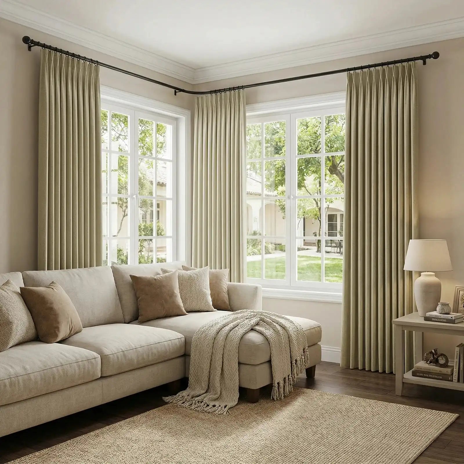 Henry Linen Cotton Look Curtains