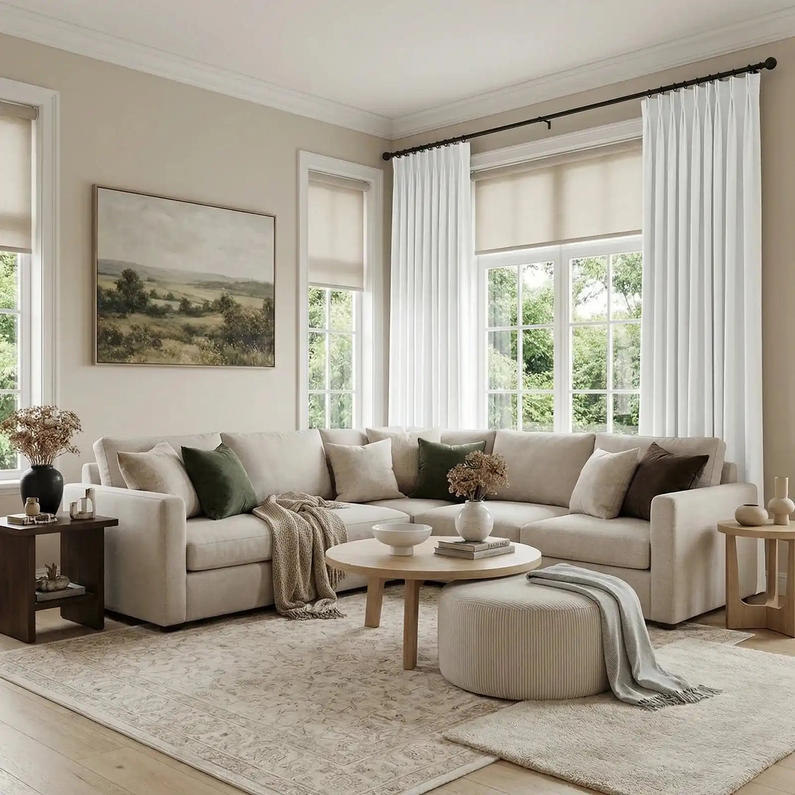 Henry Linen Cotton Look Curtains