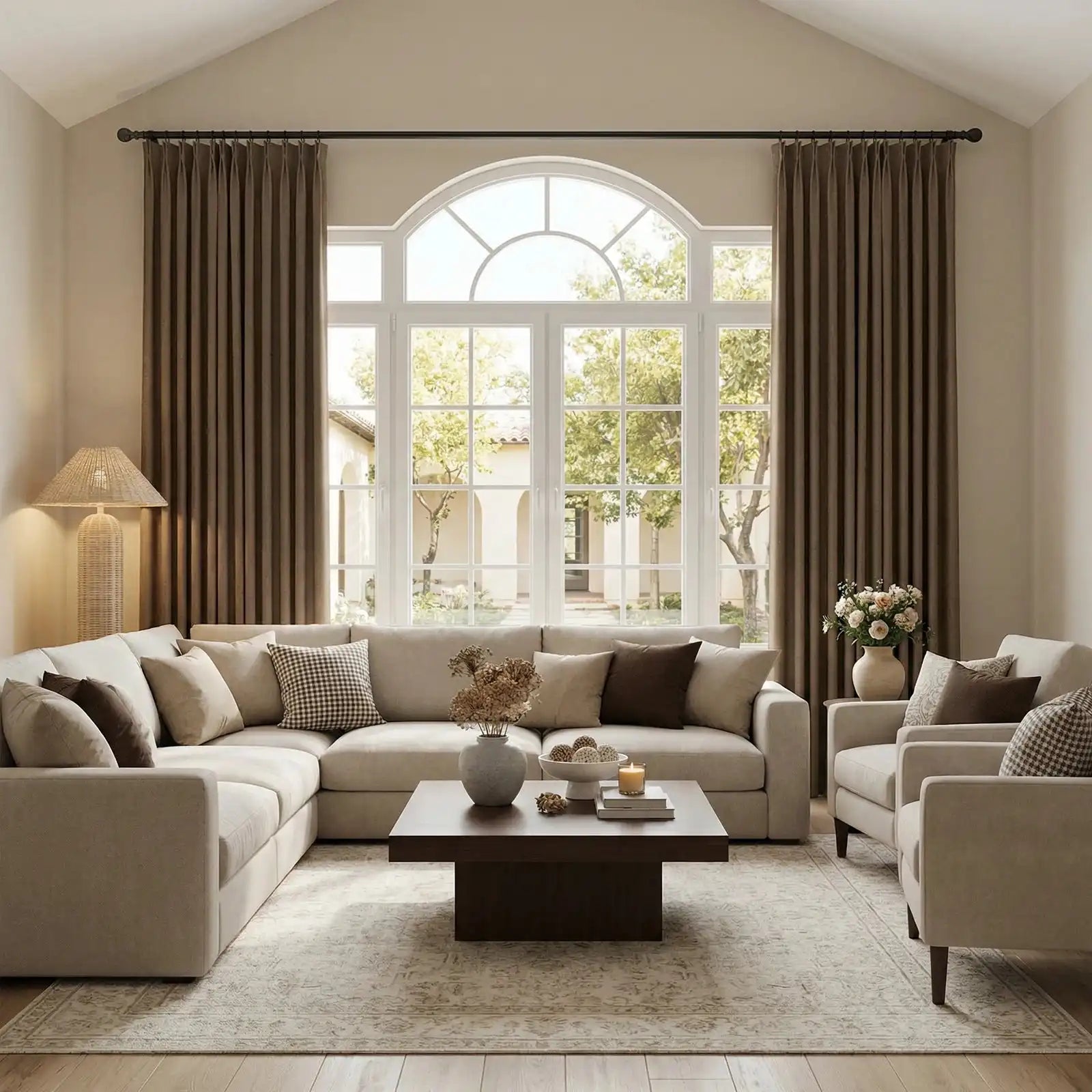 Henry Linen Cotton Look Curtains