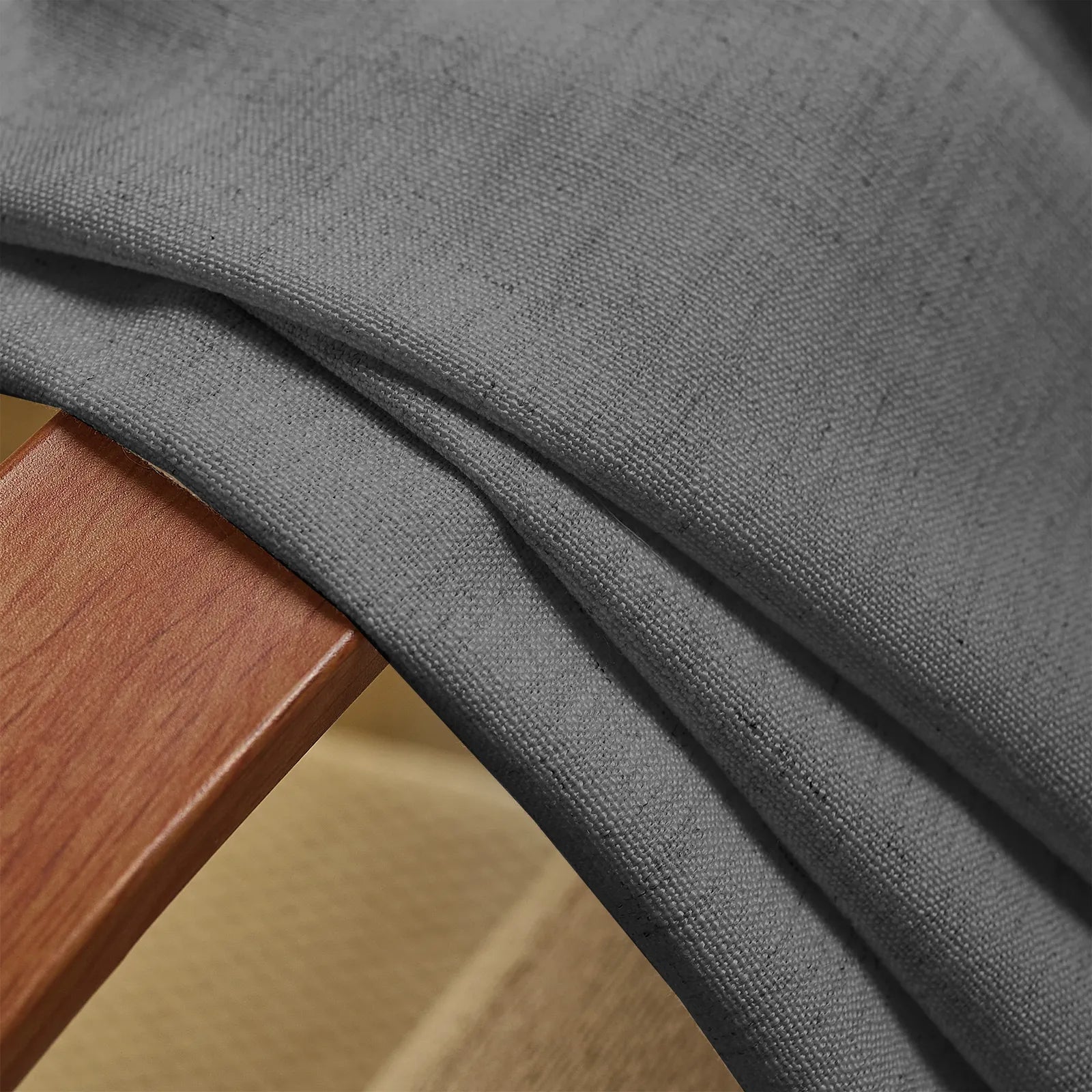 Jasper Dotted Linen Blend Roman Shades