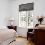 Jasper Dotted Linen Blend Roman Shades