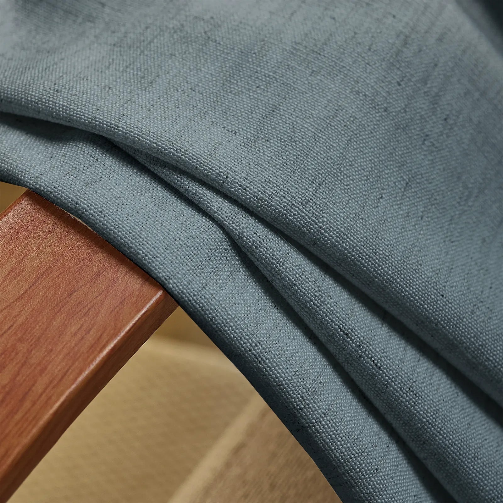 Jasper Dotted Linen Blend Roman Shades