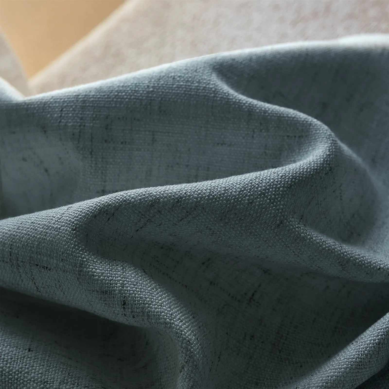 Jasper Dotted Linen Blend Roman Shades