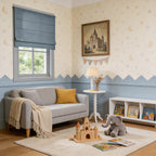 Jasper Dotted Linen Blend Roman Shades