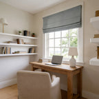 Jasper Dotted Linen Blend Roman Shades