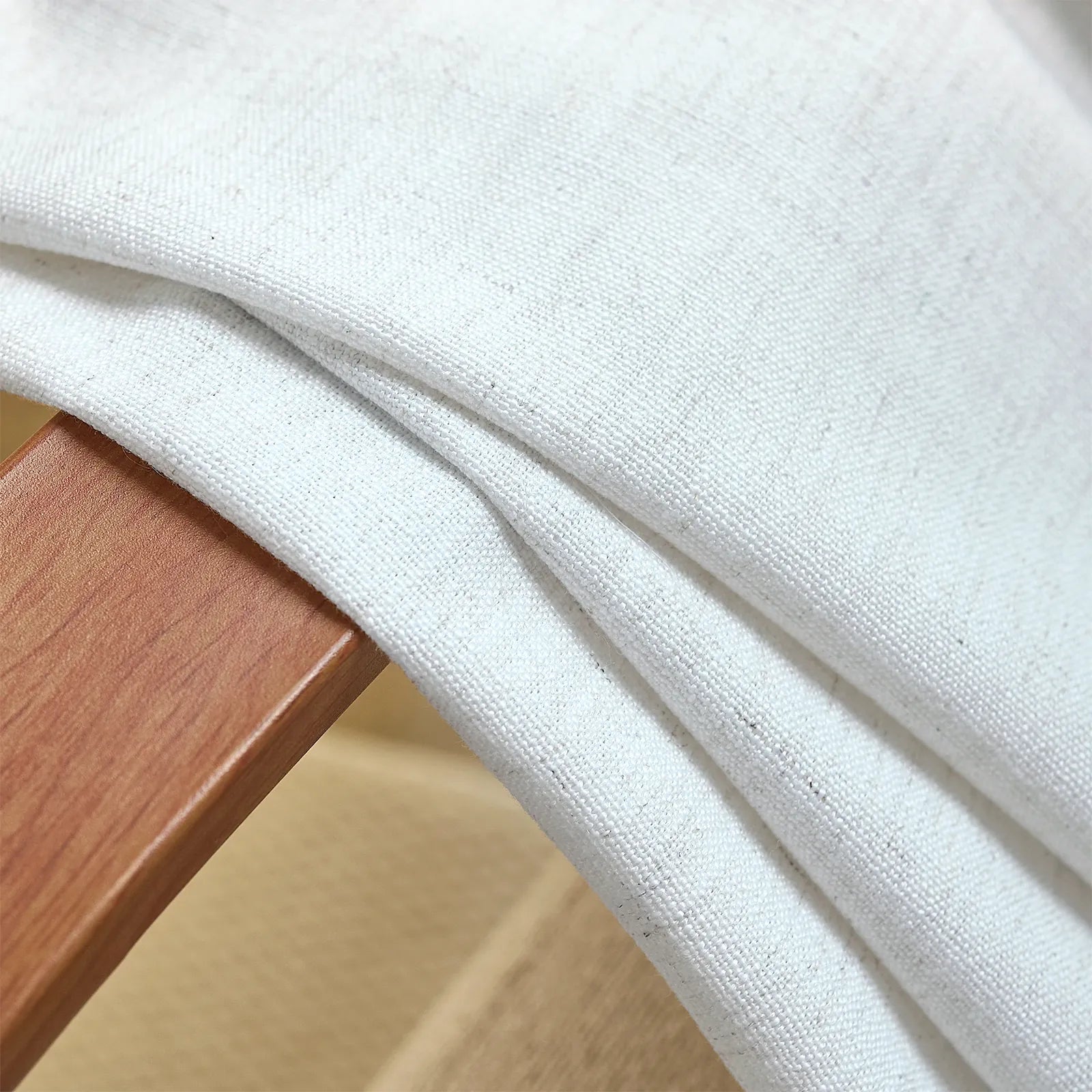 Jasper Dotted Linen Blend Roman Shades