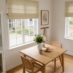 Jasper Dotted Linen Blend Roman Shades