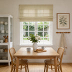 Jasper Dotted Linen Blend Roman Shades