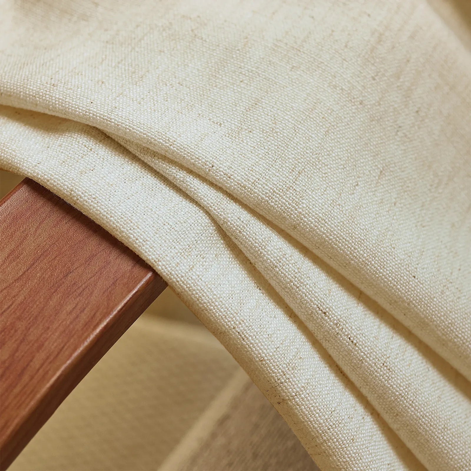 Jasper Dotted Linen Blend Roman Shades