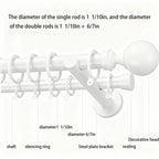 Meile Custom Curtain Rod | Made for Extra Wide Windows