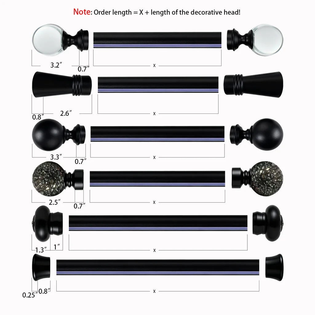 Meile Custom Curtain Rod | Made for Extra Wide Windows