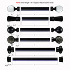 Meile Custom Curtain Rod | Made for Extra Wide Windows
