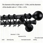 Meile Custom Curtain Rod | Made for Extra Wide Windows