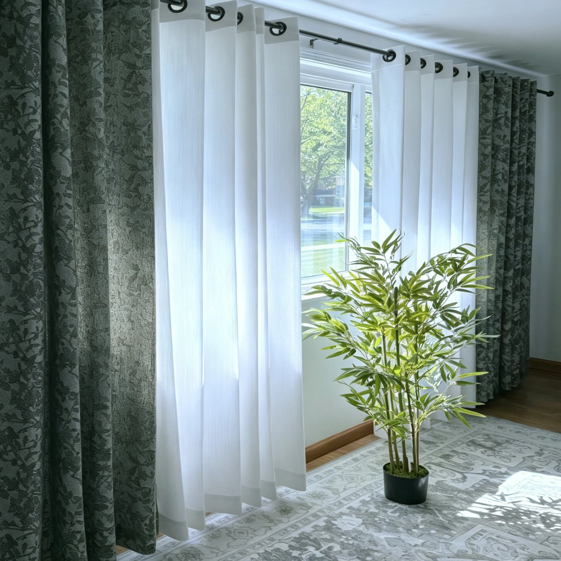 Winslow Floral Jacquard  Curtains