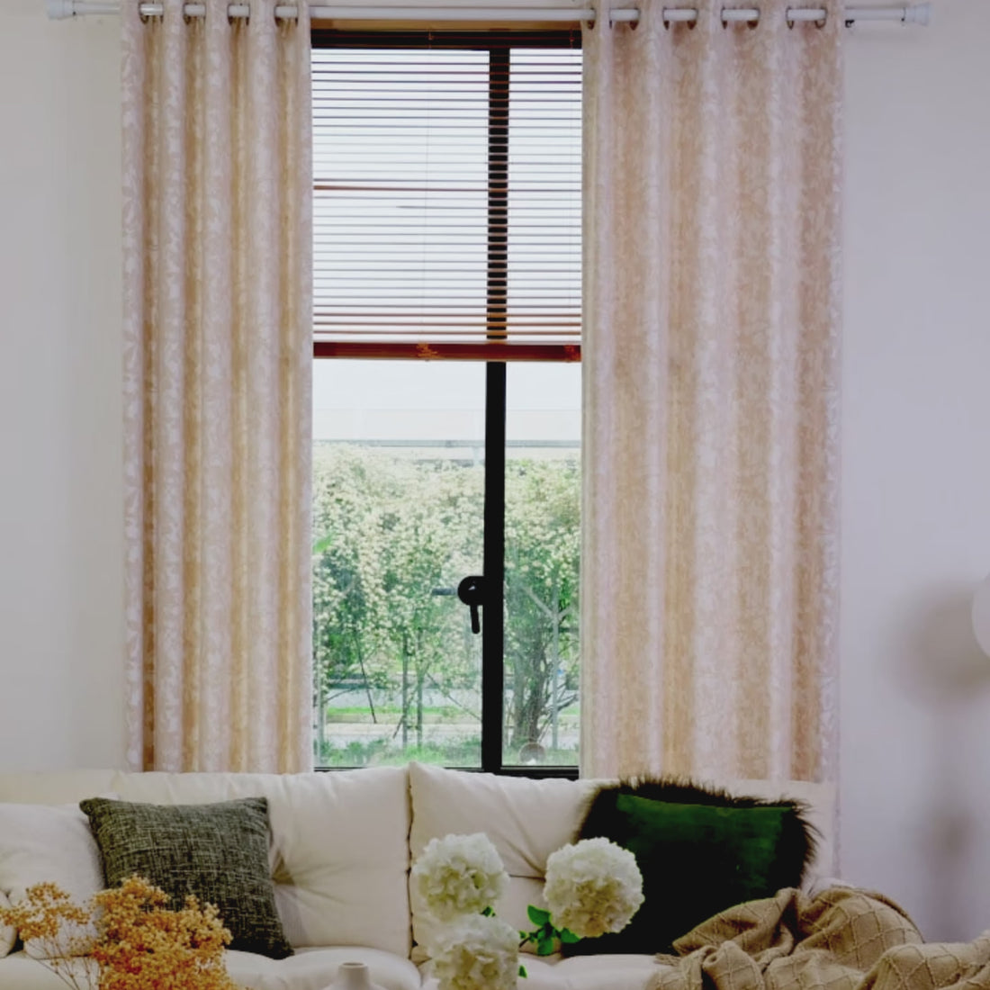 Winslow Floral Jacquard  Curtains