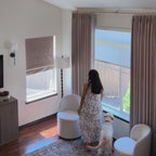 Orion Linen Look 100% Blackout Roman Shades
