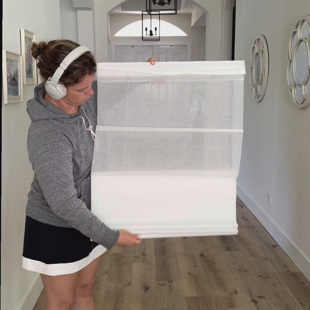 Fiona Semi Sheer Roman Shades