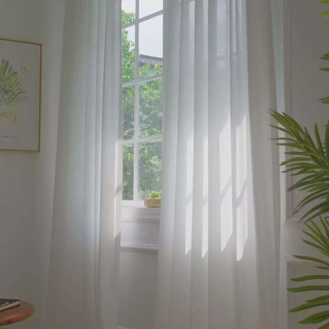 Ayla Weave Voile Curtains