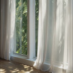 Luminous White Lisa Semi Sheer Curtains for a dining room styling guide demonstrating smooth sliding and daytime privacy