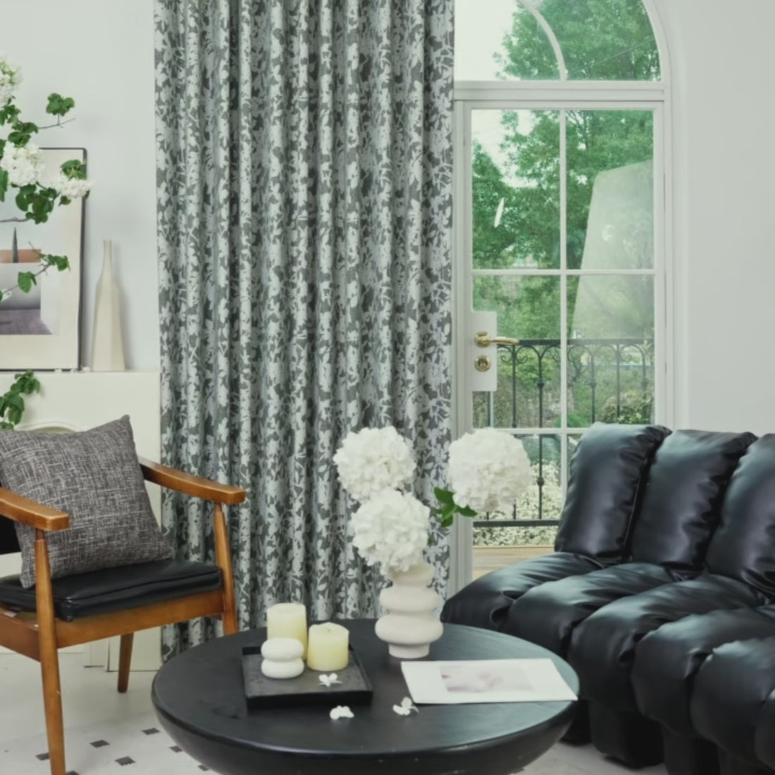 Winslow Floral Jacquard  Curtains