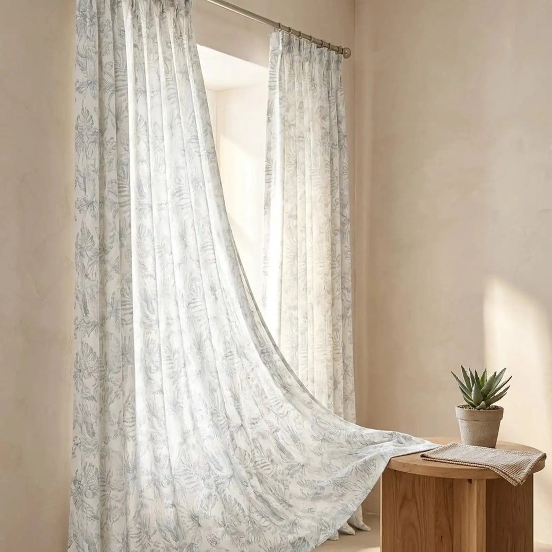 Remy Printed Bird Pattern Curtains