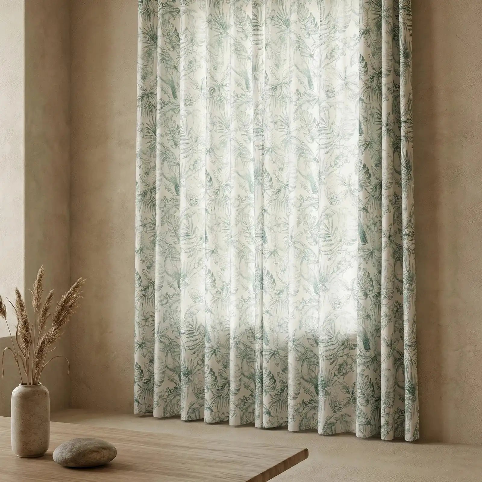 Remy Printed Bird Pattern Curtains