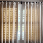 Lacey Herringbone Texture Linen Blend Curtains