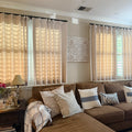 Lacey Herringbone Texture Linen Blend Curtains
